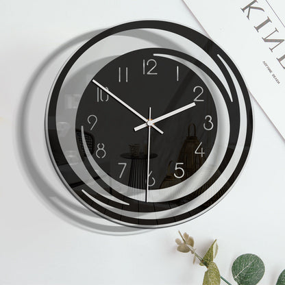 Horloge mural silencieux élégant en acrylique – Moderne et stylé