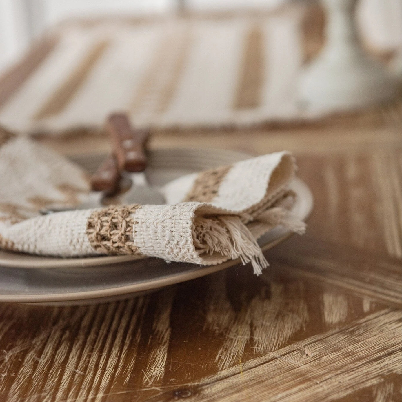 Coaster en corde de chanvre - Ensemble de 4