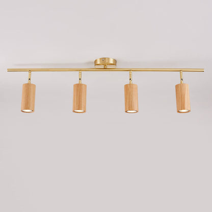 Floroux Design Nordique LED Plafonnier | Design en Bois Minimaliste | Économe en Énergie | Ambiance de Vie Moderne