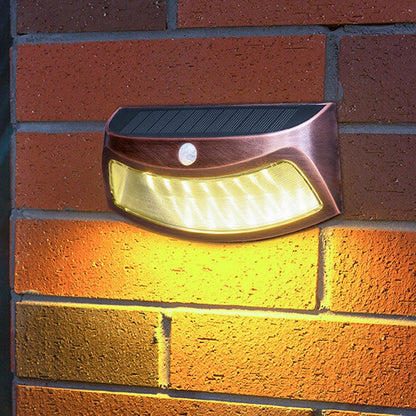 Floroux Lampe murale solaire | Design en forme de trapèze | Fonctionnement solaire | Éclairage extérieur LED