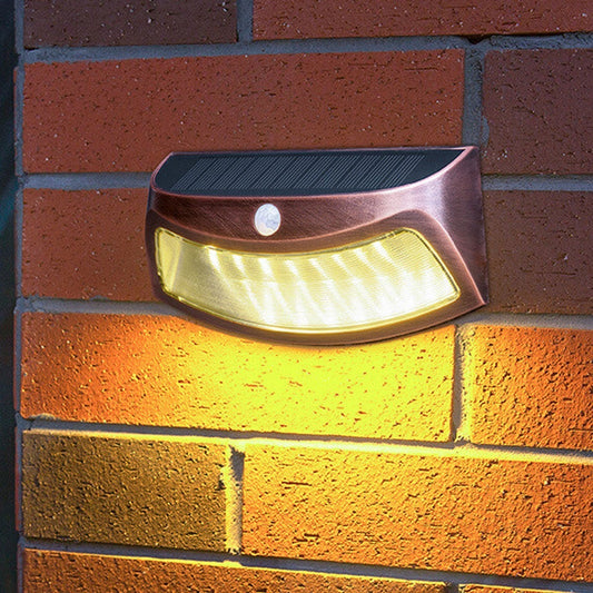 Floroux Lampe murale solaire | Design en forme de trapèze | Fonctionnement solaire | Éclairage extérieur LED