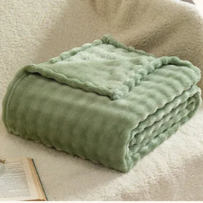 Floroux - Buubbles Douce Douillette Légère Couverture en Flanelle