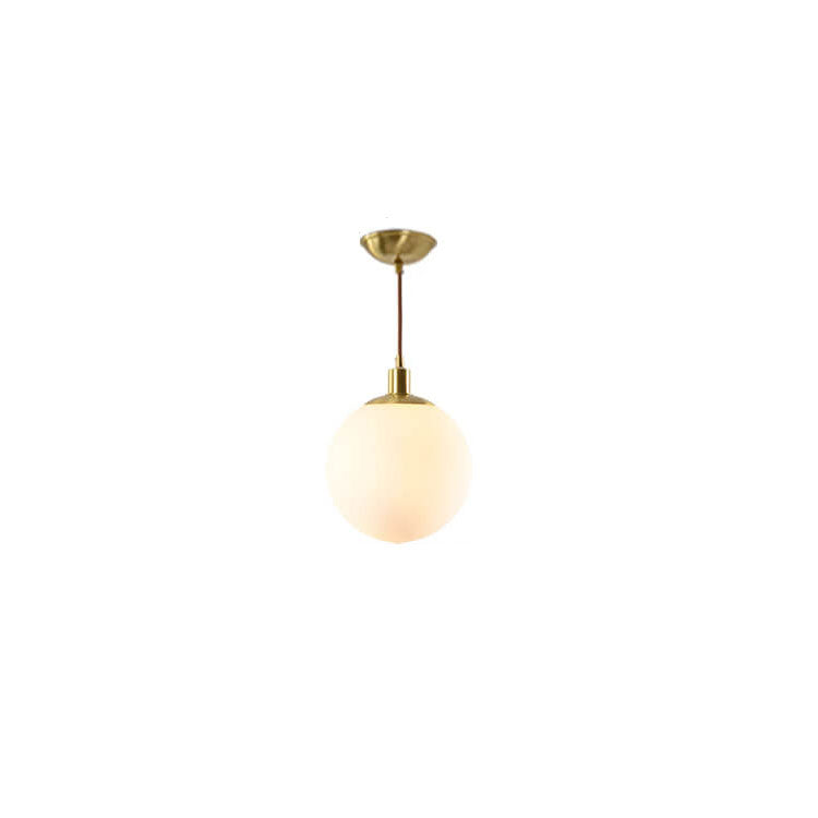 Floroux Lampe suspendue minimaliste | Boule blanche | Design scandinave | Éclairage moderne pour les espaces de vie