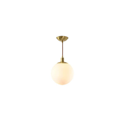 Floroux Lampe suspendue minimaliste | Boule blanche | Design scandinave | Éclairage moderne pour les espaces de vie