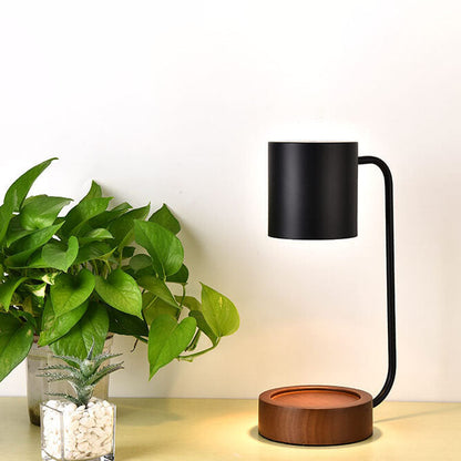 Floroux Lampe de table en bois | Dimmable | Fonction minuterie | Effet de cire | Design moderne