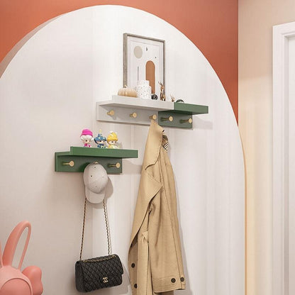 Étagère murale Huxley avec crochets dorés