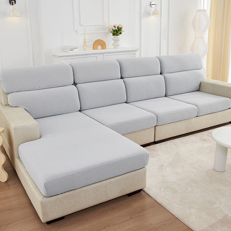 Couvre-couette en fil bouclé extensible paresseux de canapé taie d'oreiller