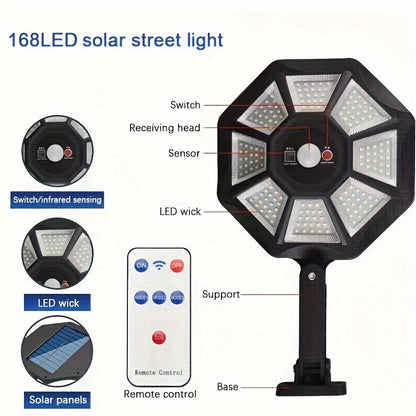 SolarGlow Pro – Lampe de rue LED avec capteur de mouvement