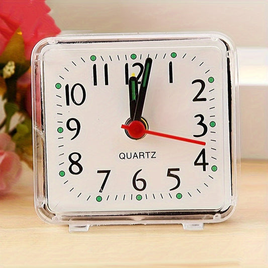 TimeSquare – Réveil Minimaliste Blanc pour Bureau & Chambre à coucher