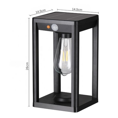 Floroux Solar Column Lamp | Powered by Solar Energy | Weather Resistant | Outdoor Lighting for Garden & Terrace