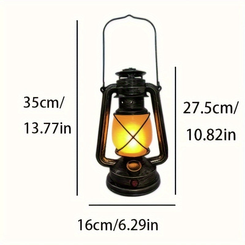 RetroGlow Lantern – Lampe LED Vintage avec effet de flamme