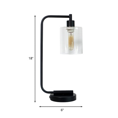 Floroux - Lampe de table cylindrique contemporaine pour une lumière confortable et stylée