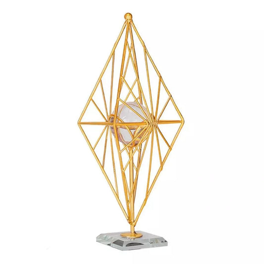 Décor de boule de cristal géométrique nordique