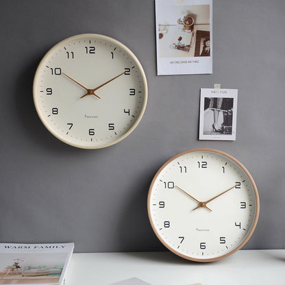 KlarZeit - Ensemble de pendule murale en bois moderne