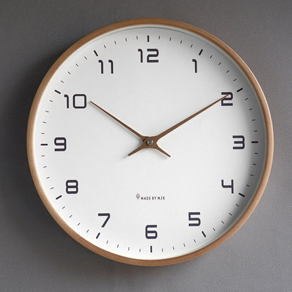 KlarZeit - Ensemble de pendule murale en bois moderne