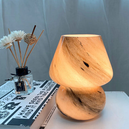 Lampe à champignon en verre design planétaire fait à la main 1 lumière