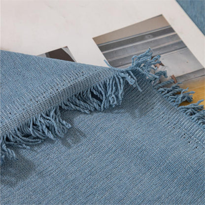 Couverture de canapé / canapé léger en chenille de couleur pure