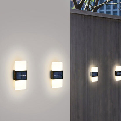 Floroux Lampe Murale Solaire LED | Résistante aux Intempéries | Éclairage Extérieur Alimenté par Solaire | Décor de Jardin & Terrasses