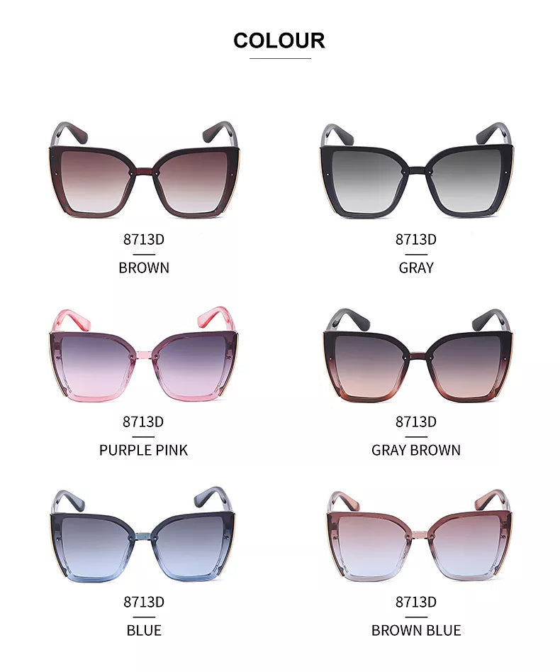 BillieShade - Lunettes de soleil rétro carrées tendance