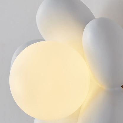 Floroux Applique Murale | Design Nordique Créatif | Forme de Fleur | Céramique & Bois | 1-Source