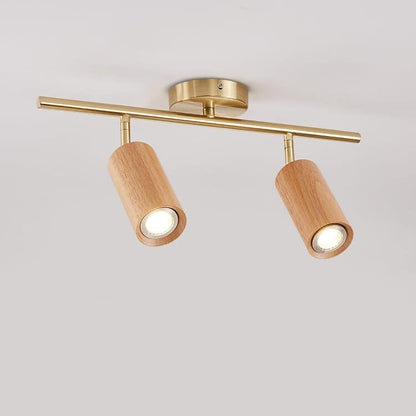 Floroux Design Nordique LED Plafonnier | Design en Bois Minimaliste | Économe en Énergie | Ambiance de Vie Moderne