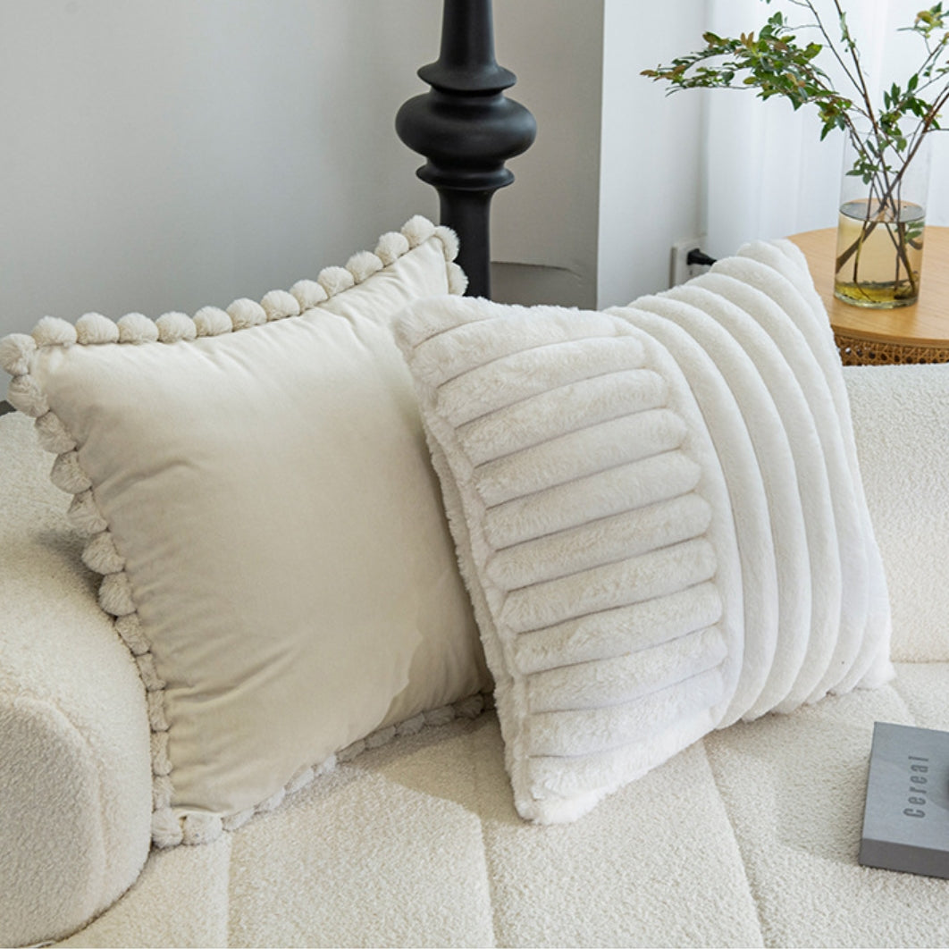 Couvre-oreiller en velours moderne tufté