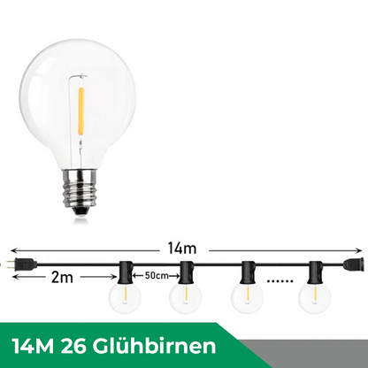 Floroux | Guirlande lumineuse LED étanche en plastique incassable pour intérieur et extérieur