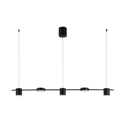 LumiModern – Suspension en aluminium noir/or à 3 ou 5 lumières