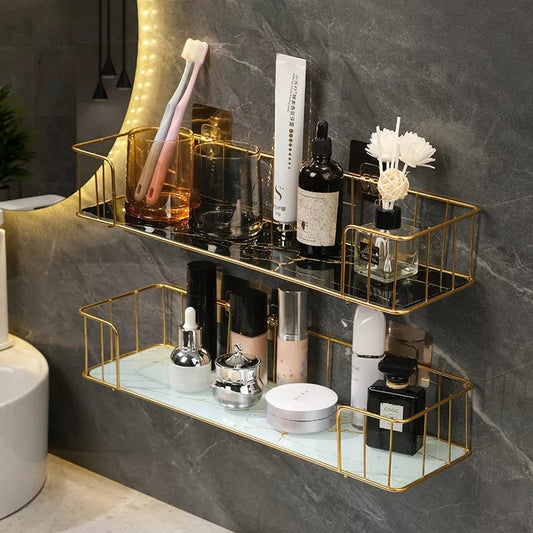 Étagère d'organisateur de salle de bain