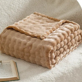 Floroux - Buubbles Douce Douillette Légère Couverture en Flanelle