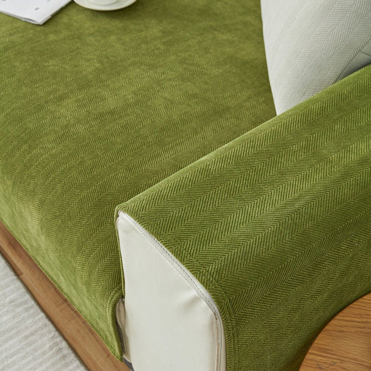 Coussin de canapé antidérapant Herringbone Housse de canapé