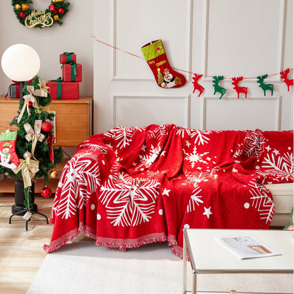 Décor de maison de vacances Housse de canapé de Noël Housse de canapé pour chien