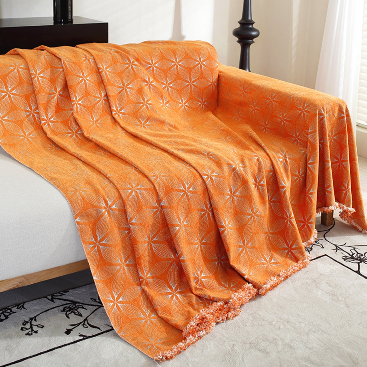 Couverture de canapé en chenille confortable