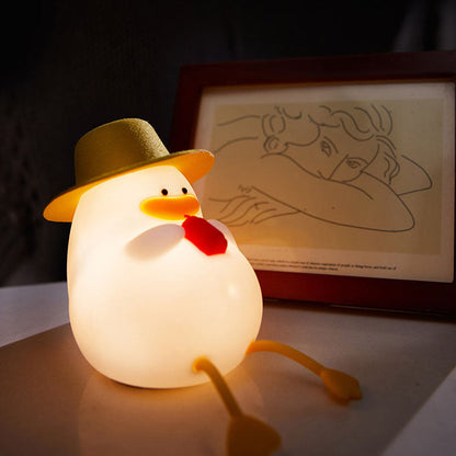 Lampe de nuit LED en silicone Duck