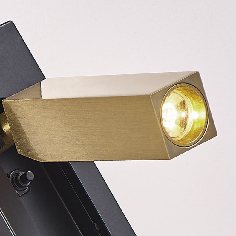 Floroux Applique Murale LED Minimaliste | Design Rectangulaire en Aluminium | Avec Interrupteur et Option USB