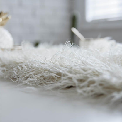 Couverture de table en fausse fourrure pour la fête Décor de banquet