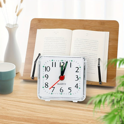 TimeSquare – Réveil Minimaliste Blanc pour Bureau & Chambre à coucher