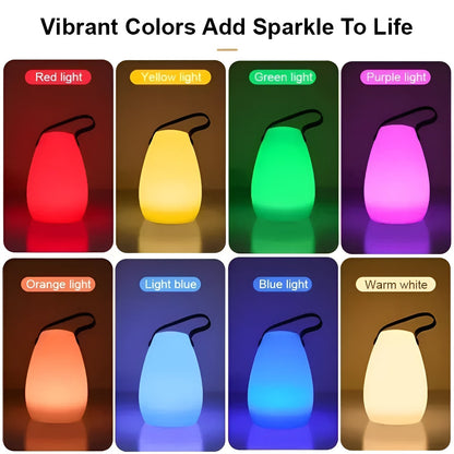 LuminaGlow Luxe Éclairage LED – Portable et Étanche avec 16 Couleurs