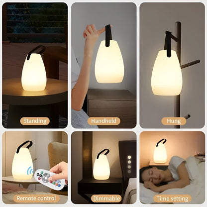 LuminaGlow Luxe Éclairage LED – Portable et Étanche avec 16 Couleurs
