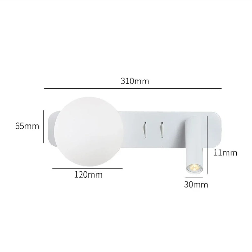 Floroux - Élégante lampe de lune d'ambiance applique