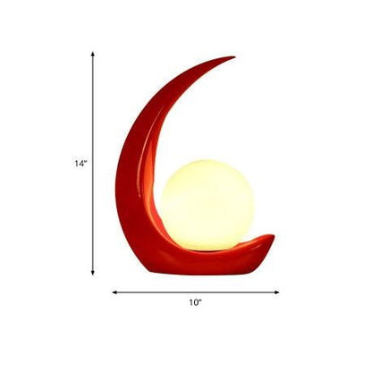 Floroux lampe de table LED avec design en croissant | lumière décorative créative | dimmable et polyvalente