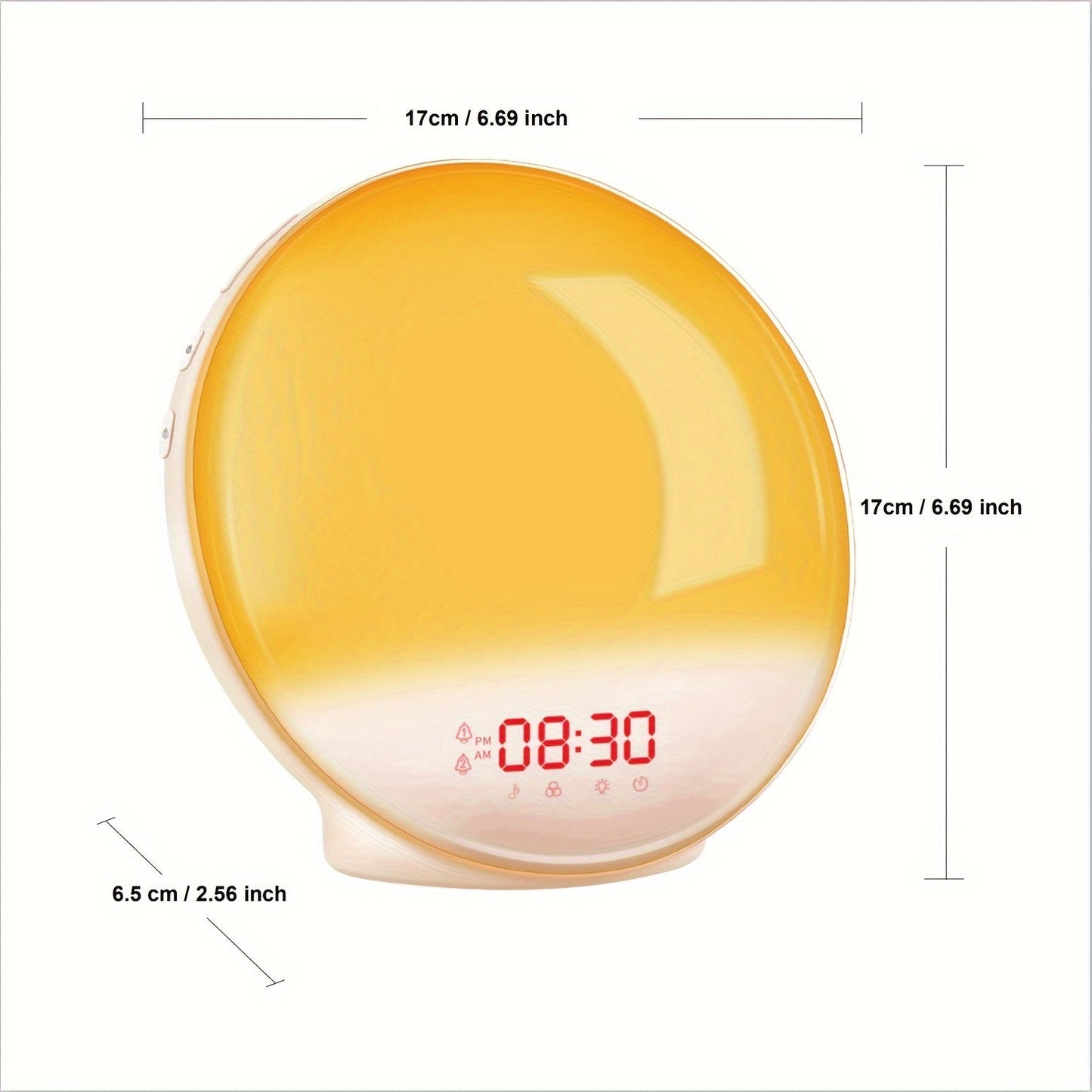 AlarmGlow – Réveil intelligent avec simulateur de lever de soleil et double alarme