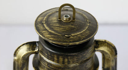 Floroux Retro Kerosin Lampe de Table | Lampe à Huile Nostalgique | Lanterne Décorative à 1 Flamme