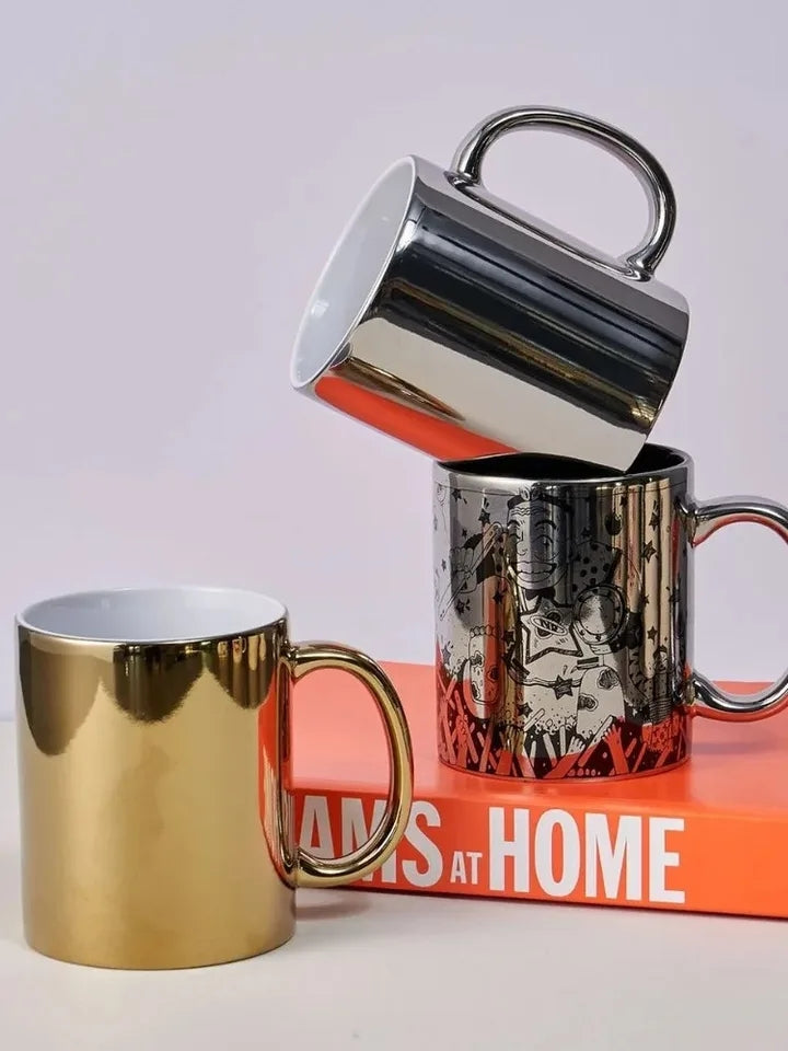 Sets de tasses en céramique argentées