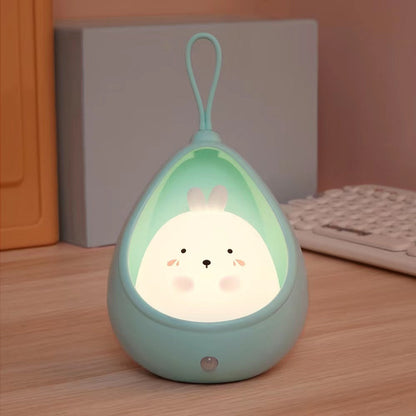 BunnyGlow - Lampe de nuit animale rechargeable avec capteur
