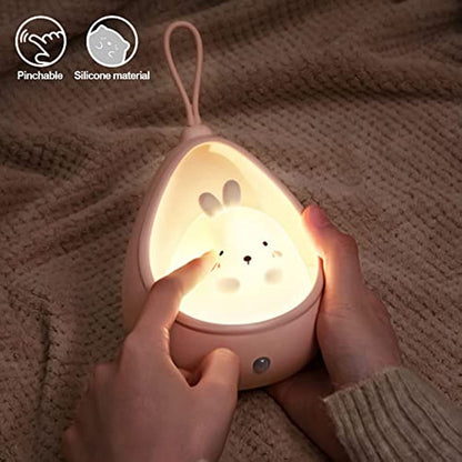 BunnyGlow - Lampe de nuit pour animaux rechargeable avec capteur