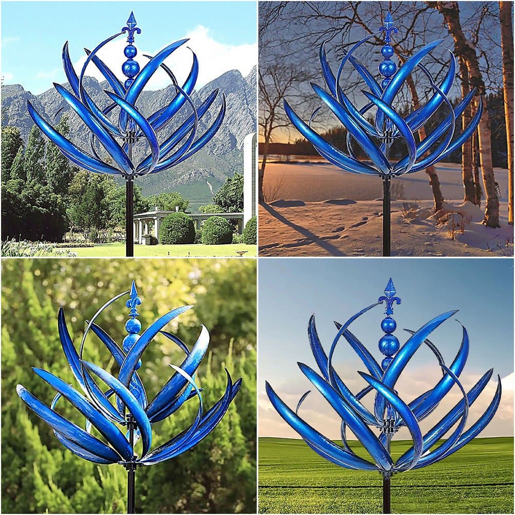 WindTwirl – Modern Moulin à Vent de Jardin pour L'extérieur