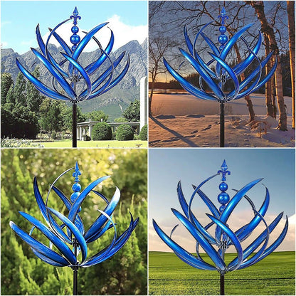 WindTwirl – Modern Moulin à Vent de Jardin pour L'extérieur