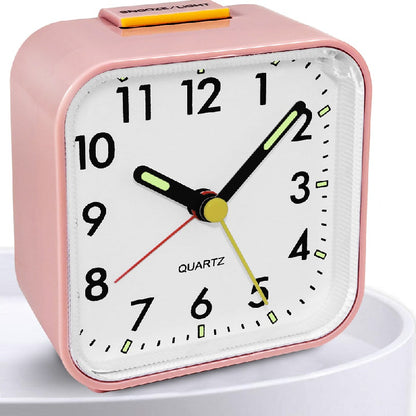 SilentGlow Horloge – Réveil Analogique Minimaliste avec Snooze