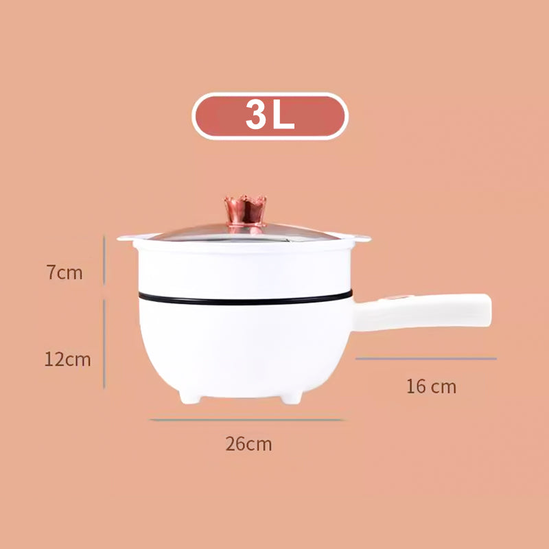 CookEase – Poêle Électrique Polyvalente avec Cuiseur Vapeur